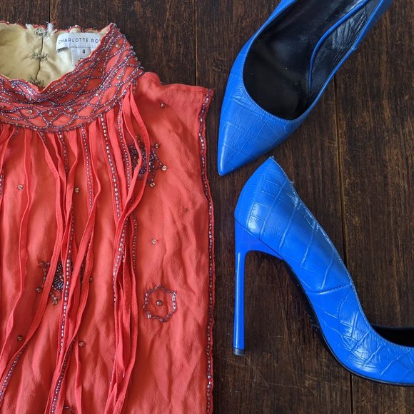 *RARE* Charlotte Ronson Spring 2012 Fringes Top - Picture 11 of 14